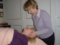 Giving Reiki healing